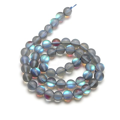 Synthetic Moonstone Beads Strands G-F142-8mm-02-1