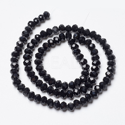 Opaque Solid Color Glass Beads Strands EGLA-A034-P8mm-D18-1