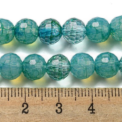 Baking Paint Glass Bead Strands GLAA-G116-02F-1