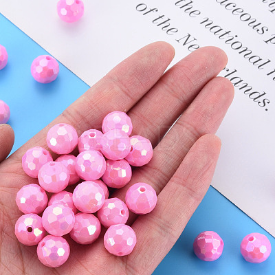 Opaque Acrylic Beads TACR-S154-10F-05-1