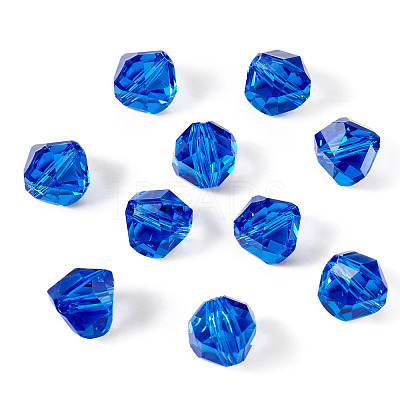 10Pcs Glass Imitation Austrian Crystal Beads GLAA-TADJ0001-11F-1