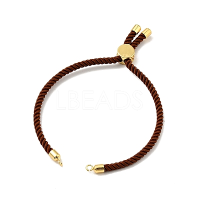Half Finished Twisted Milan Rope Slider Bracelets FIND-G032-01G-18-1