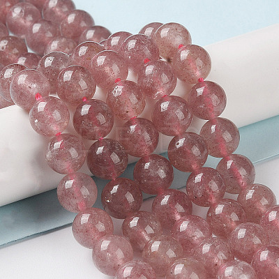 Natural Strawberry Quartz Beads Strands X-G-R435-03-A01-1