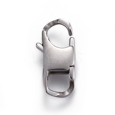 Tarnish Resistant 304 Stainless Steel Lobster Claw Clasps STAS-I117-02D-P-1