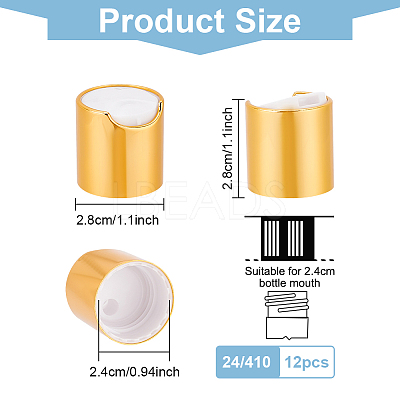 Aluminized Plastic Press Caps AJEW-WH0258-583A-1