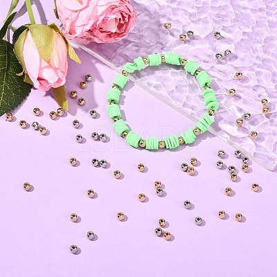 800Pcs 2 Colors CCB Plastic Round Beads FIND-YW0007-20-1