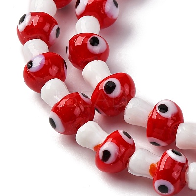 Handmade Evil Eye Lampwork Beads Strands LAMP-S069-01A-01-1