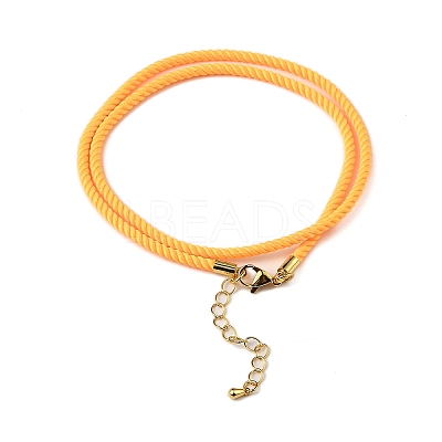 Nylon Milan Cord Necklace Making MAK-M028-01G-27-1