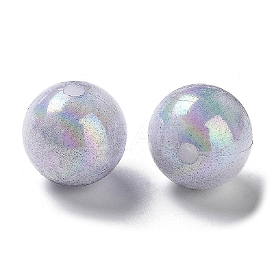 Two Tone Opaque Acrylic Beads LS-SACR-P024-01B-W11-1