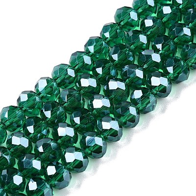 Electroplate Glass Beads Strands EGLA-A044-T6mm-A18-1