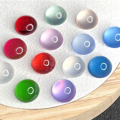 Resin Imitation Cat Eye Cabochons PW-WGE0E82-02-1