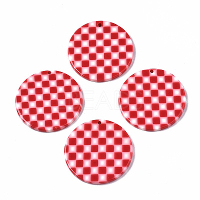 Opaque Cellulose Acetate(Resin) Pendants X-KY-Q057-002B-A02-1