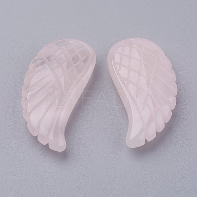 Natural Rose Quartz Pendants G-E435-F-17-1