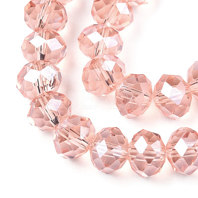 Electroplate Glass Beads Strands EGLA-A034-T2mm-A34-1