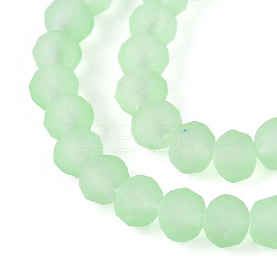 Baking Paint Frosted Glass Beads Strands X-FGLA-N003-6mm-04-1