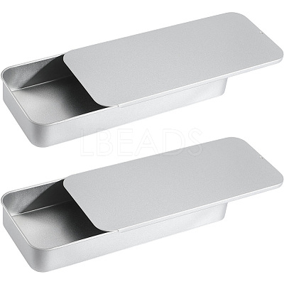 2Pcs Slide Top Tinplate Trinket Storage Boxes CON-SP0001-22A-03-1
