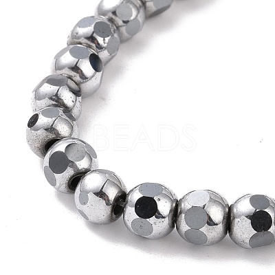 Electroplated Non-magnetic Synthetic Hematite Beads Strands G-G862-02C-1