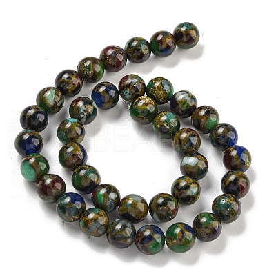 Synthetic Gold Clinquant Stone Beads Strands G-P549-A01-02B-1