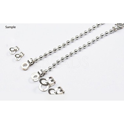 Tarnish Resistant 304 Stainless Steel Ball Chain Connectors STAS-R089-03-1