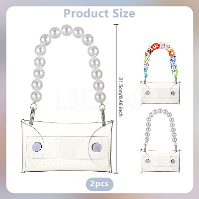 Acrylic Link Pendant Decorations HJEW-OC00031-1