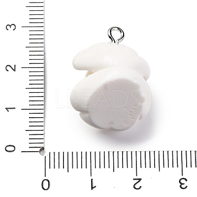 Opaque Resin Pendants RESI-P043-01P-07-1