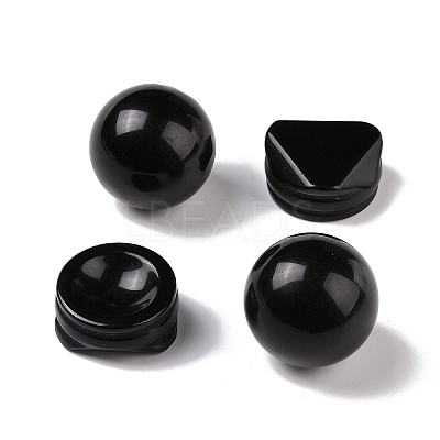 Natural Obsidian Display Decorations DJEW-G032-02F-1