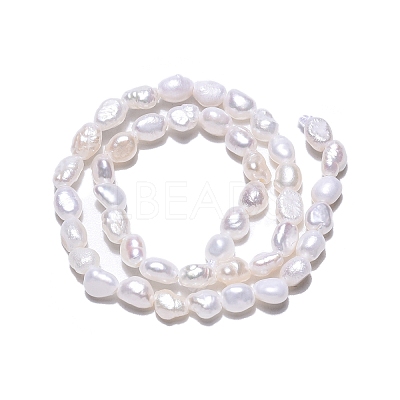 Natural Cultured Freshwater Pearl Beads Strands LS-PEAR-N014-03E-01-1