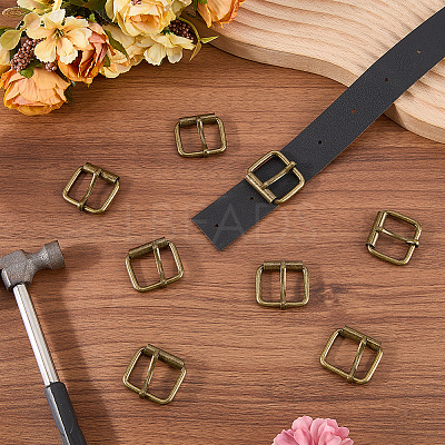 8Pcs Roller Buckles for Bag Strap Connector IFIN-CL0001-13AB-1