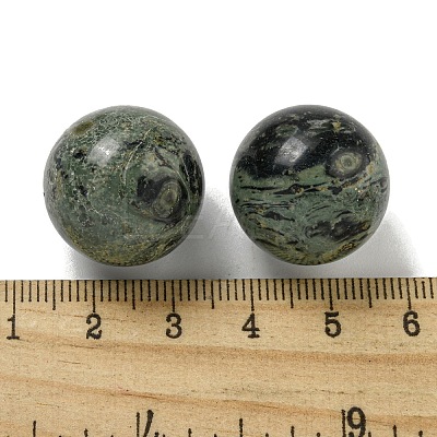Natural Rhyolite Jasper Round Ball Figurines Statues for Home Office Desktop Decoration G-P532-02A-11-1