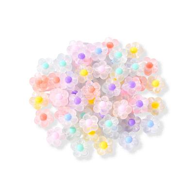 60pcs 6 Colors Transparent Acrylic Beads TACR-CC0001-01-1