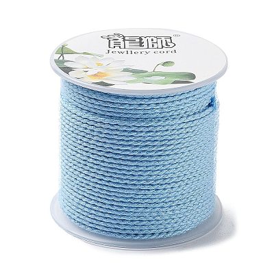 20M Polyester Braided Cord for Jewelry Making OCOR-G015-04A-02-1
