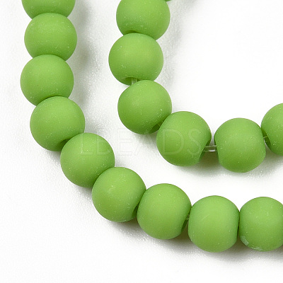 Opaque Glass Beads Strands GLAA-T032-P4mm-MD06-1