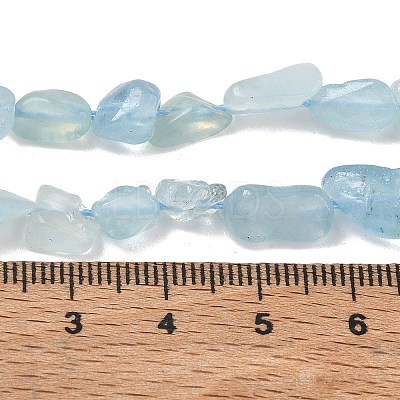 Natural Aquamarine Beads Strands G-K203-46-1