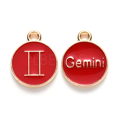 Alloy Enamel Pendants X-ENAM-S124-01A-07I-1
