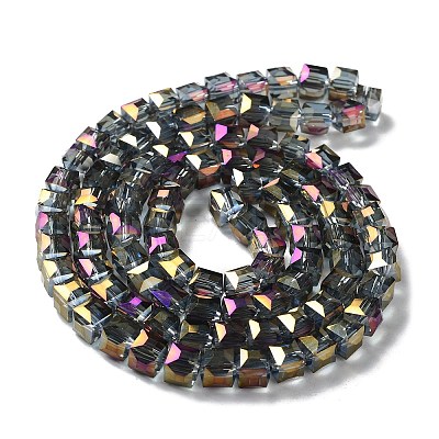 Electroplate Glass Bead Strands EGLA-R064-6mm-08-1