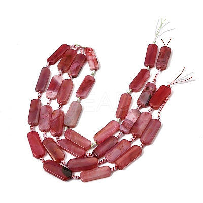 Dyed & Heated Natural Banded Agate Beads Strands GG-CBAB9C6-D04-01-1
