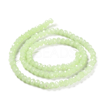 Baking Paint Imitation Jade Glass Bead Strands DGLA-A034-J4MM-A21-1
