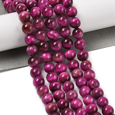 Grade AB Natural Tiger Eye Beads Strands G-B133-A02-8MM-05-1