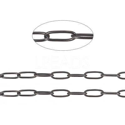 304 Stainless Steel Paperclip Chains CHS-F010-01B-B-1