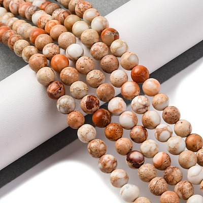 Dyed Natural Regalite/Imperial Jasper/Sea Sediment Jasper Beads Strands G-B124-C02-10-1