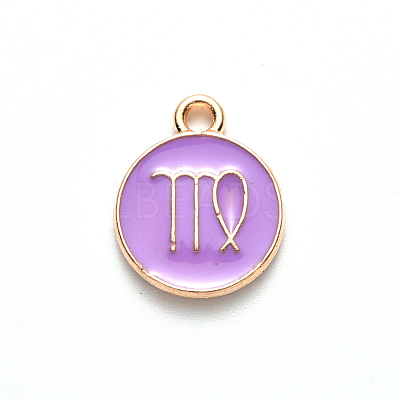 Alloy Enamel Pendants ENAM-S124-01A-01B-1