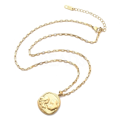 304 Stainless Steel Constellation Pendant Necklaces LS-NJEW-K392-01G-03-1
