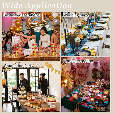 10Pcs Plastic Table Centerpiece Decoration FEPA-WH0008-003B-1