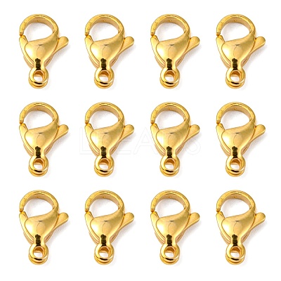 304 Stainless Steel Lobster Claw Clasps X-STAS-R050-13x8mm-02-1
