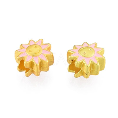 Alloy Enamel European Beads FIND-G035-28MG-1