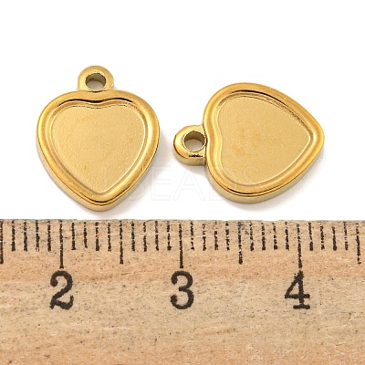 Ion Plating(IP) 304 Stainless Steel Pendant Cabochon Settings STAS-P365-11G-1