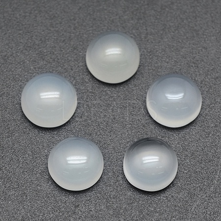 Natural White Agate Cabochons G-E492-H-23-1