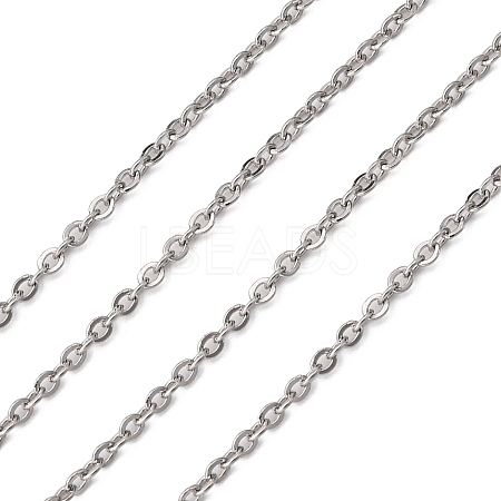 Tarnish Resistant 304 Stainless Steel Cable Chains CHS-K002-33-1