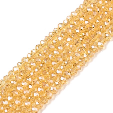 Electroplate Glass Beads Strands EGLA-A044-T2mm-A03-1