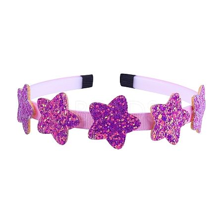 Star Candy Color Sequin Cloth Hair Bands PW-WG0EBFC-16-1